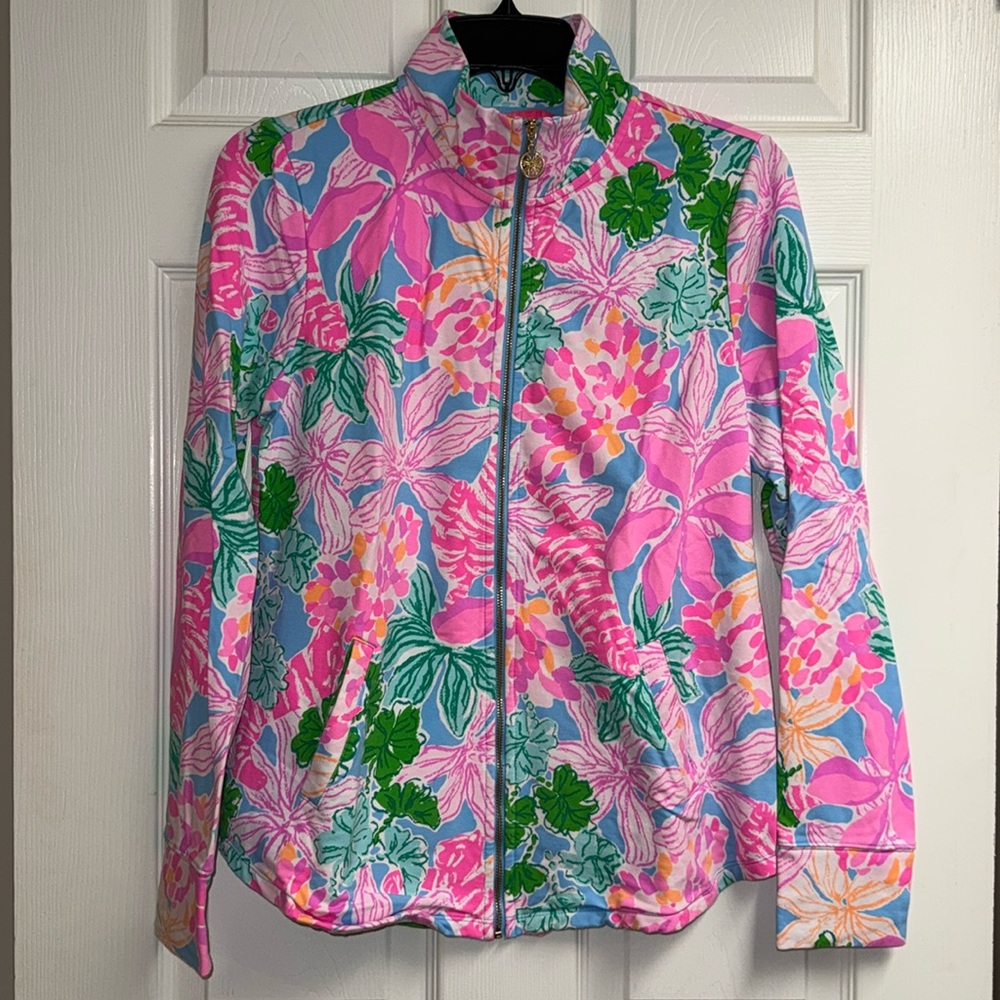 Lilly Pulitzer size S Leona zip up jacket excellent used condition